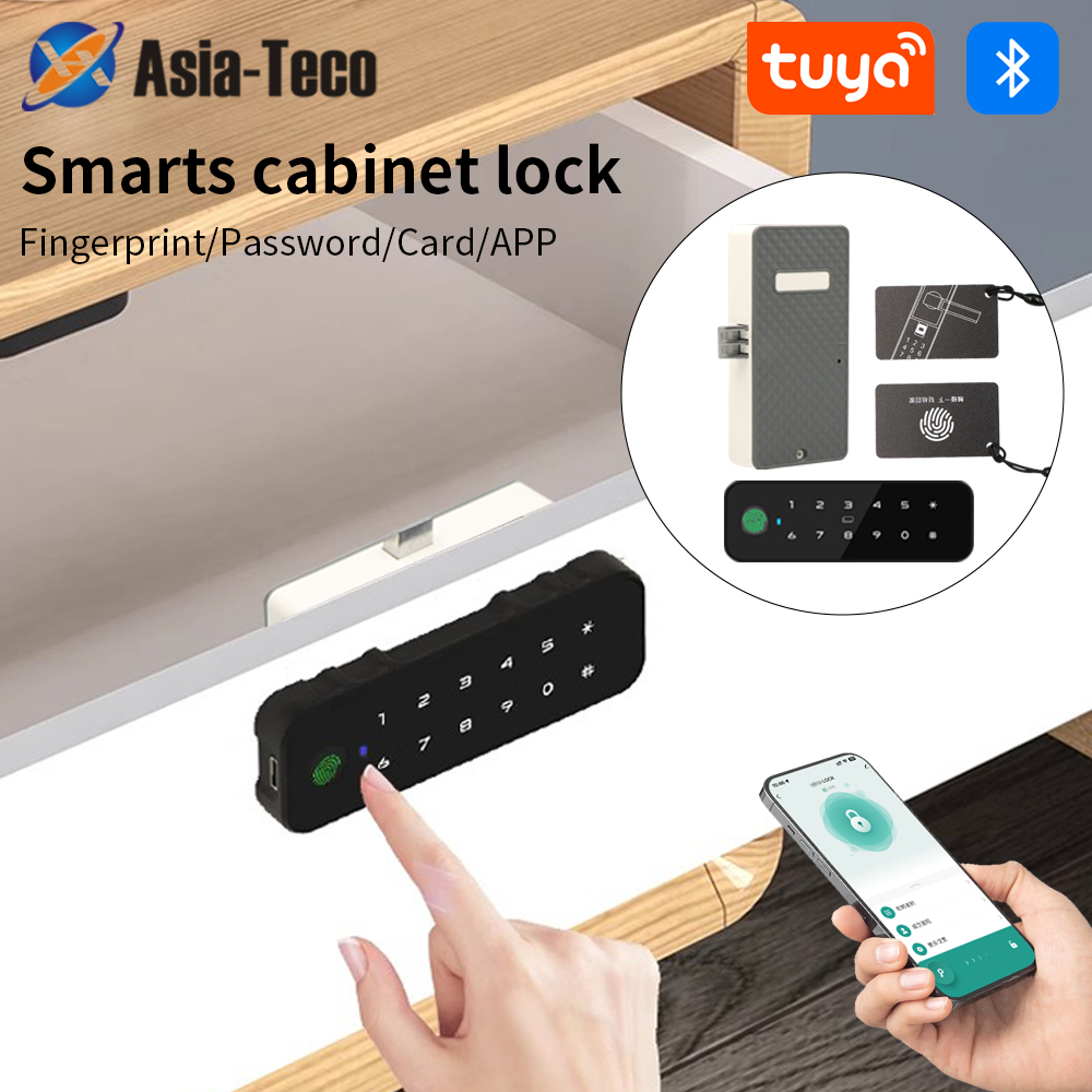 Woodworking Veneer - Tuya Bluetooth умный деревянный шкаф замок