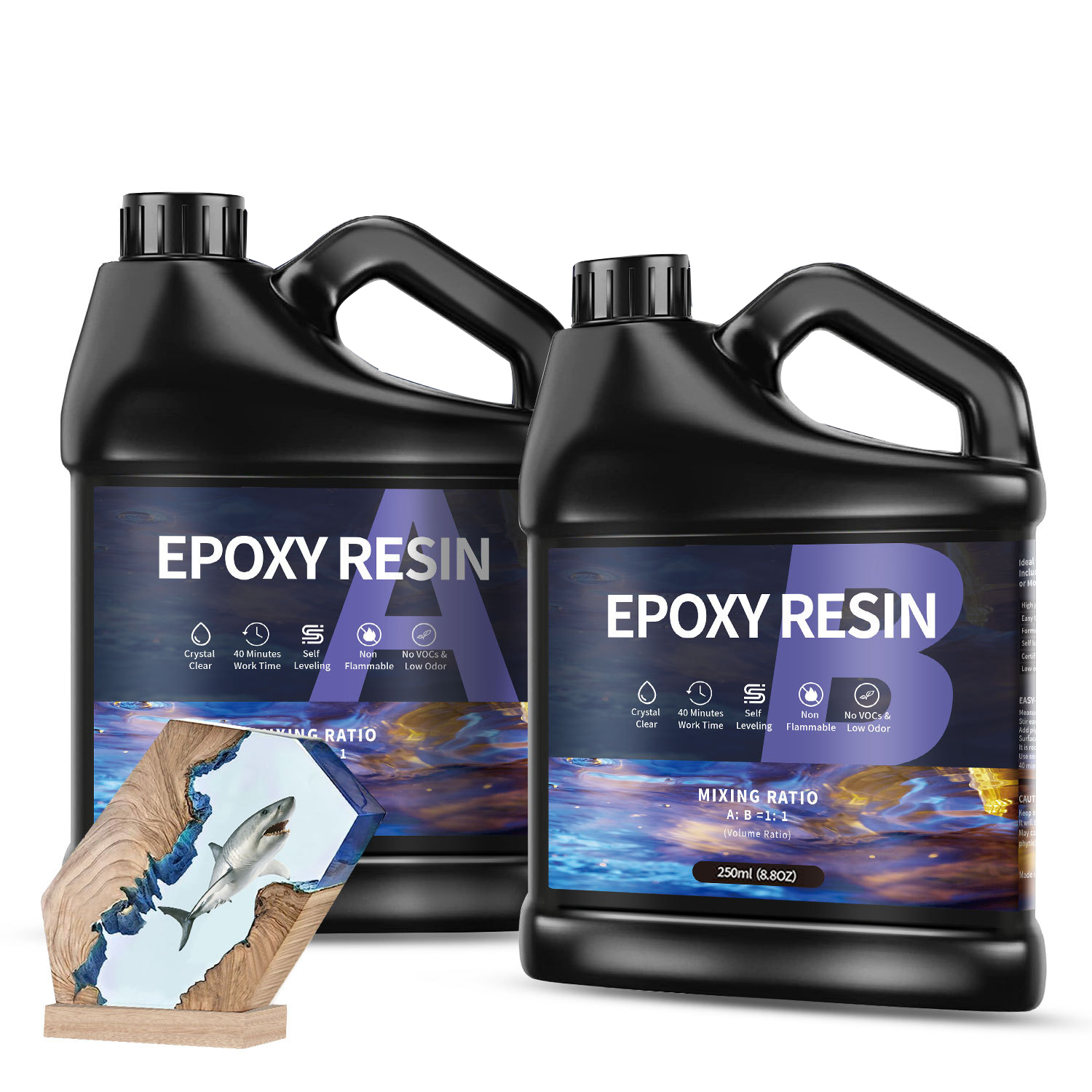 Woodworking Resin - 500 г/1000 г AB клей для