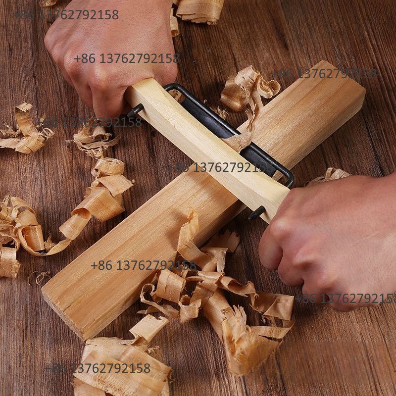 Woodworking Tool - Старинный ручной рубанок из массива дерева,