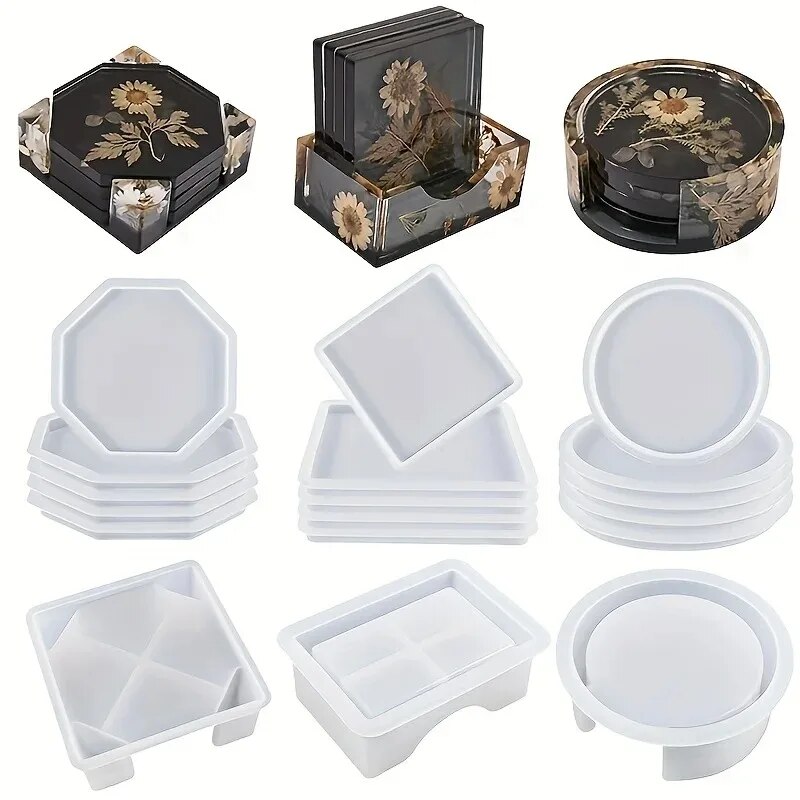 Woodworking Resin - Набор форм для подставок из смолы