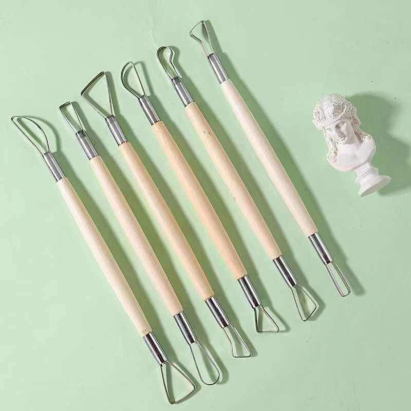 Wood Chisel Set - 6 шт., деревянная ручка, восковая керамика,