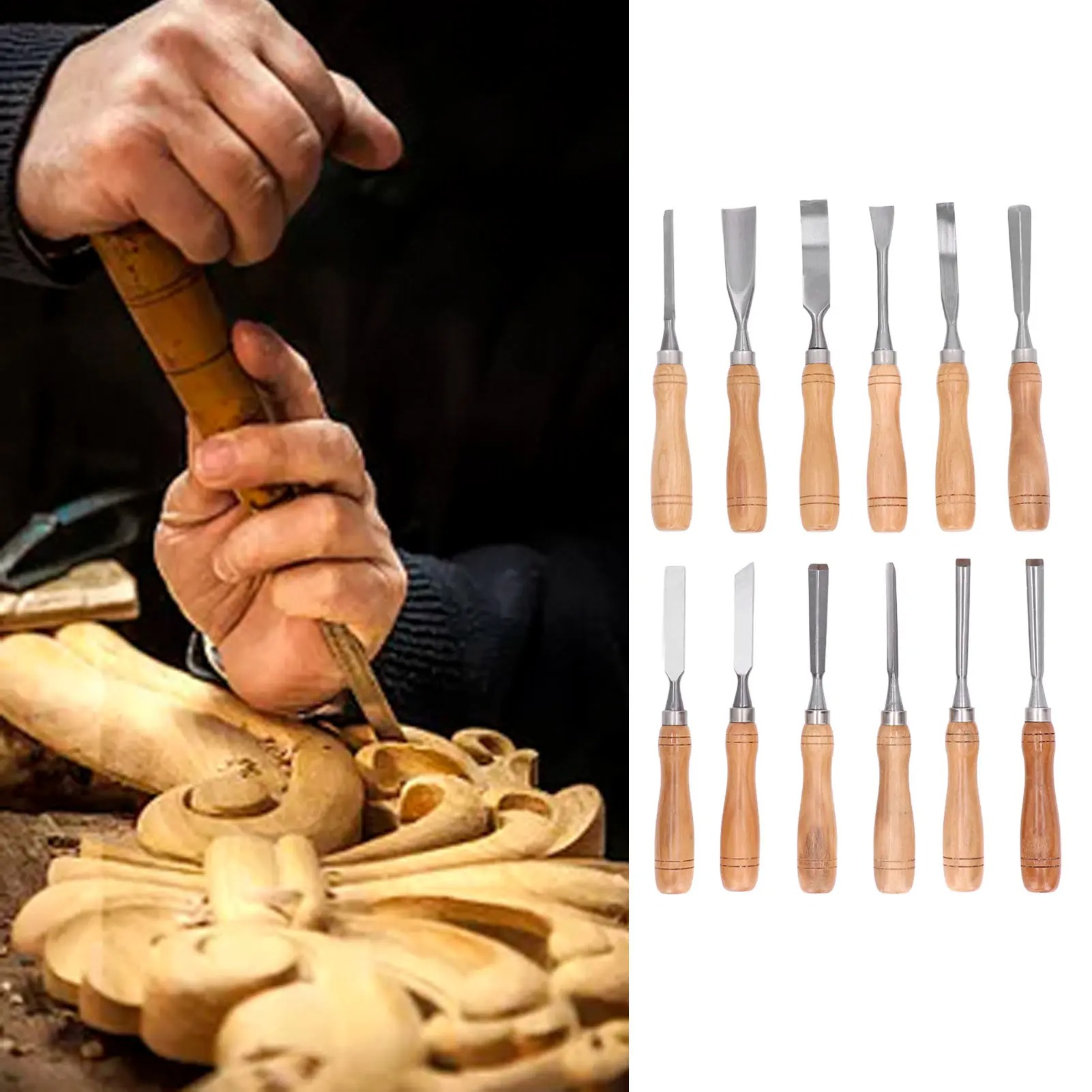 Набор из 12 инструментов для р – обзор и цена Wood Chisel Set