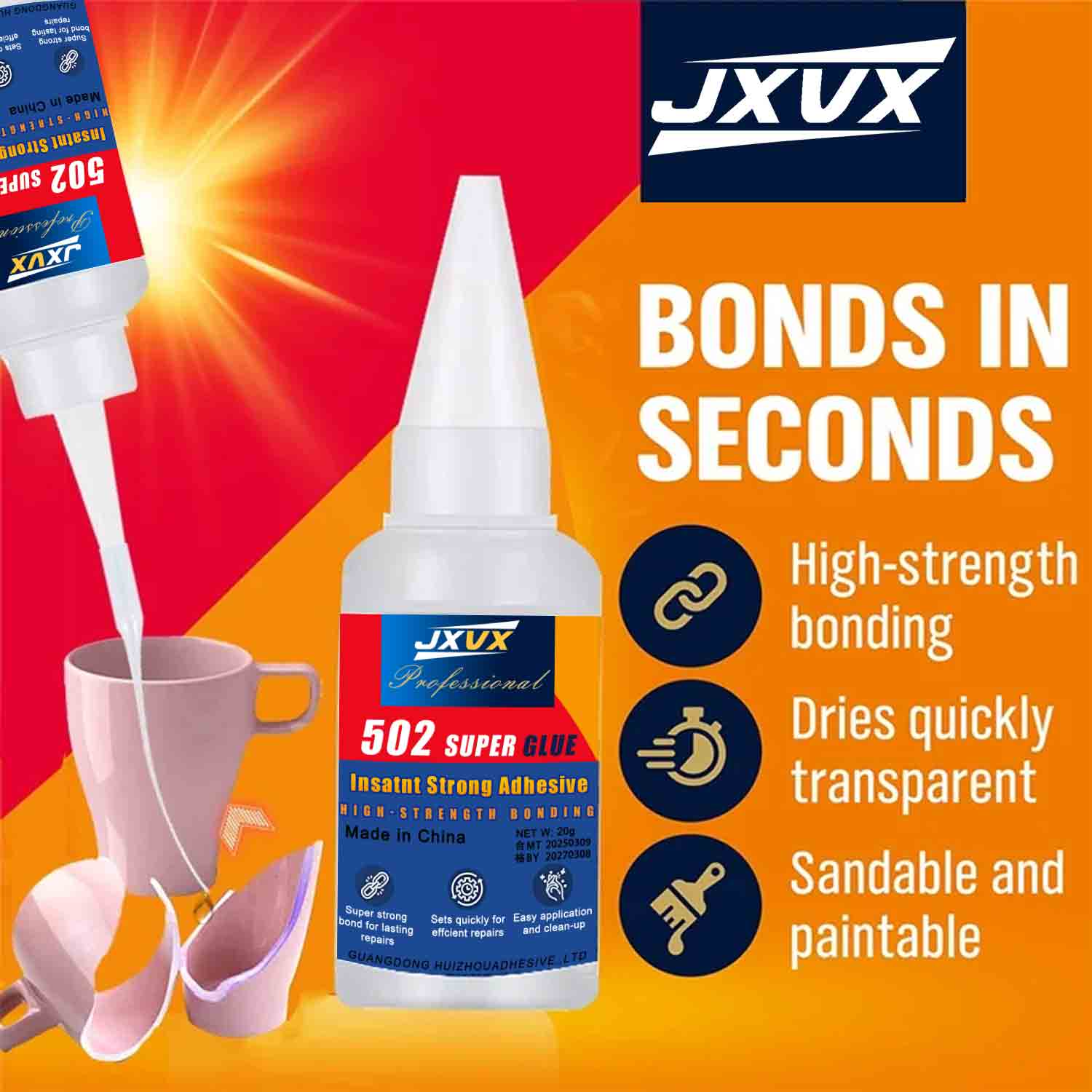JXVX  1-5 шт. Суперклей 502 Вы – обзор и цена Woodworking Quick Glue
